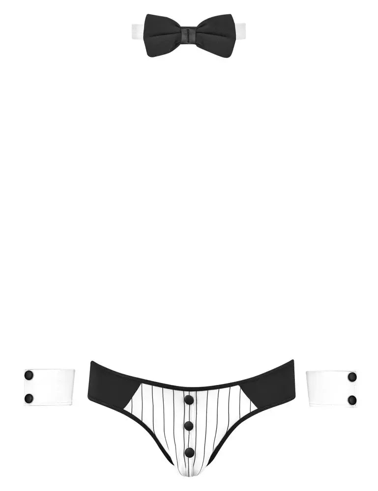 Svenjoyment Jock Briefs rinkinys su dryžuotomis detalėmis ir aksesuarais, S dydis