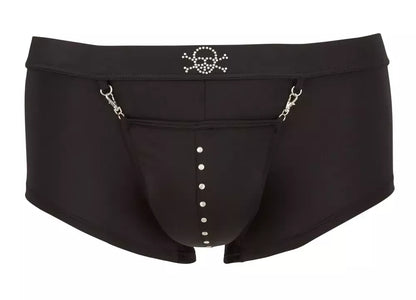Svenjoyment Pirate Pants L su dekoratyvine kaukole ir padidinimo funkcija, juodos