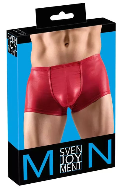 Svenjoyment Red Glossy vyriškos kelnaitės 2XL – tamprus audinys, push-up efektas