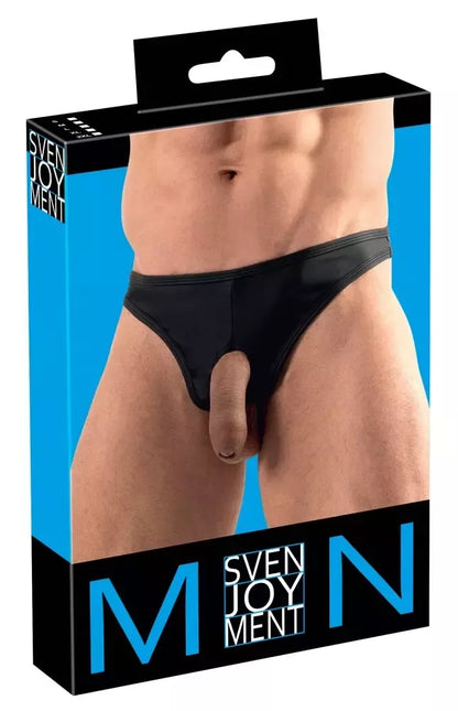 Svenjoyment Showmaster vyriški stringai S, matinė juoda
