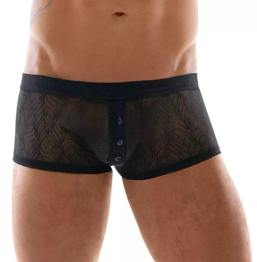 „Svenjoyment Stretch Lace“ M dydžio kelnaitės – minkštas, permatomas vyriškas apatinis trikotažas