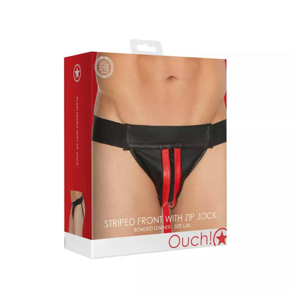 Svenjoyment vyriškas odinis dirželis su priekiniu užtrauktuku, juodas, L/XL