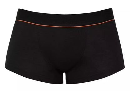 „Svenjoyment“ vyriškos juodos tamprios kelnaitės 2XL, organinė medvilnė, raudona juostelė