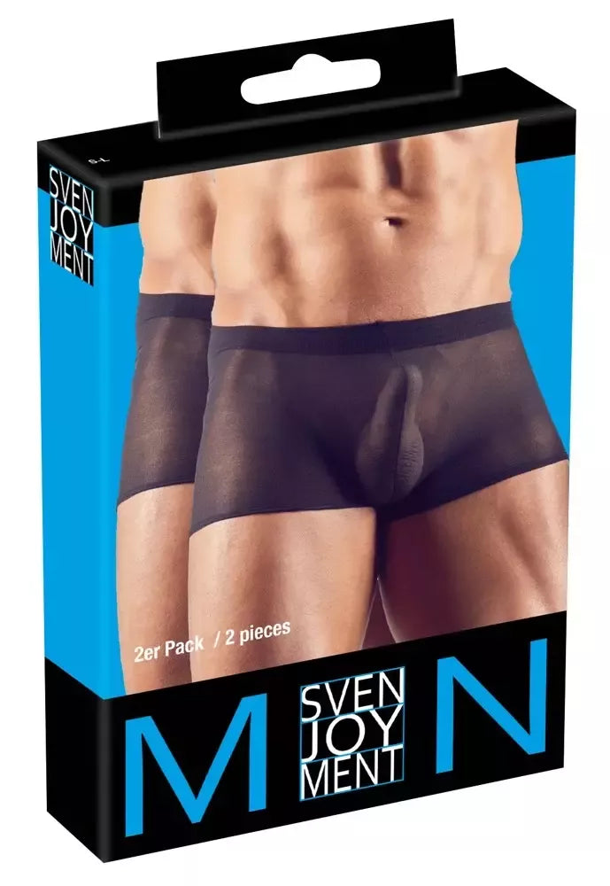 „Svenjoyment“ vyriškos permatomos tamprės, 2 vnt. pakuotė, S-L, poliamidas