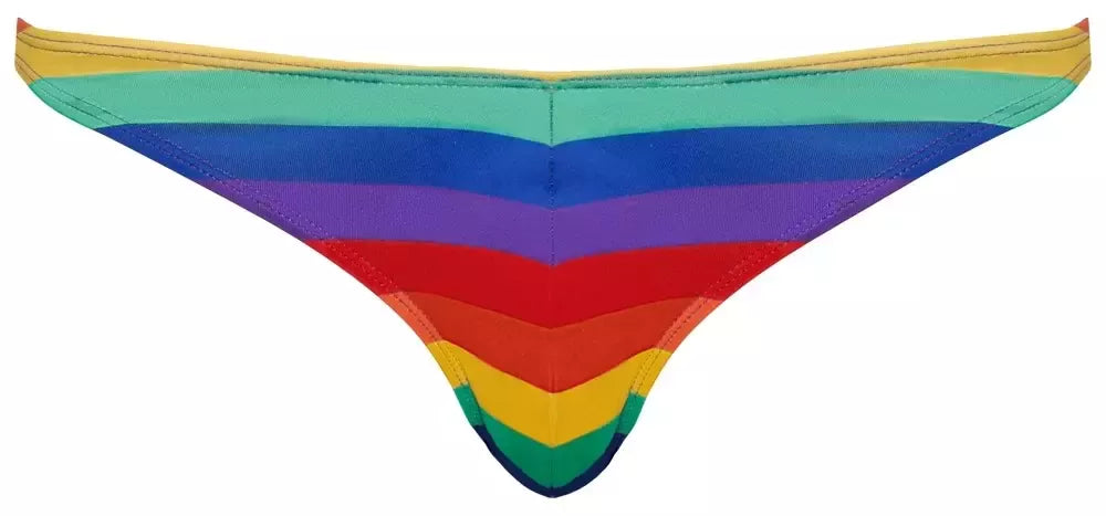 Svenjoyment vyriškos stringės Rainbow Stripes 2XL, patogios ir tamprios