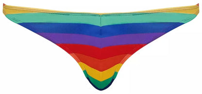 Svenjoyment vyriškos stringės Rainbow Stripes 2XL, patogios ir tamprios