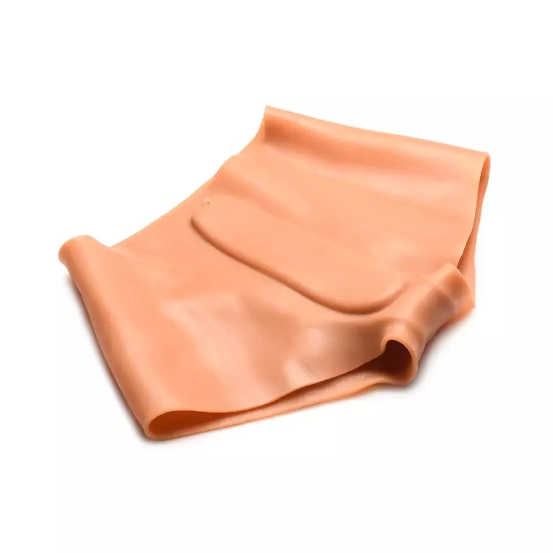 XR Brands Pussy Panties Silicone L – intymus apatinis trikotažas su dvejomis angomis