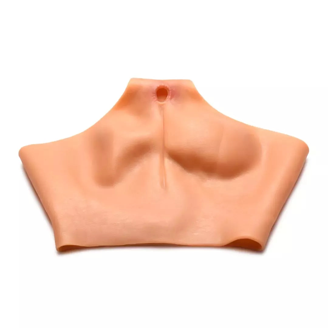 XR Brands Pussy Panties Silicone L – intymus apatinis trikotažas su dvejomis angomis