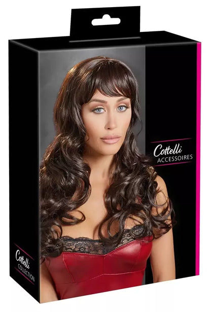 You2Toys Elegant Dark Brown sintetinis perukas su kirpčiukais, 55 cm
