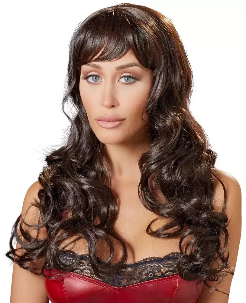 You2Toys Elegant Dark Brown sintetinis perukas su kirpčiukais, 55 cm